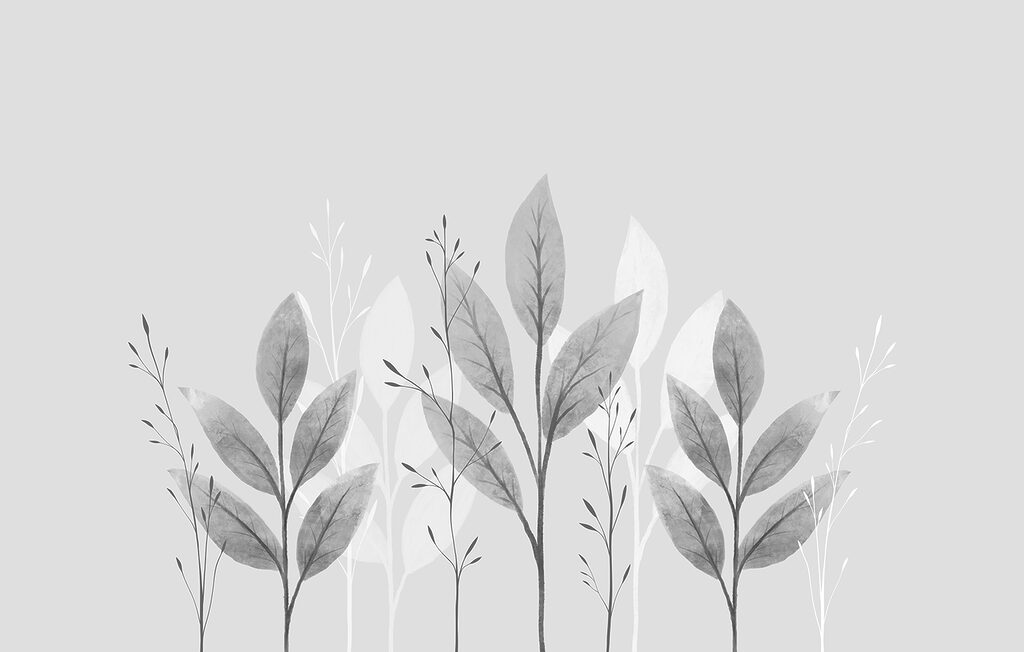 Elegant botanical monochrome design Elegant botanical monochrome design