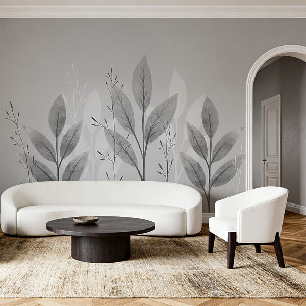 Design botânico elegante a preto e branco Design botânico elegante a preto e branco