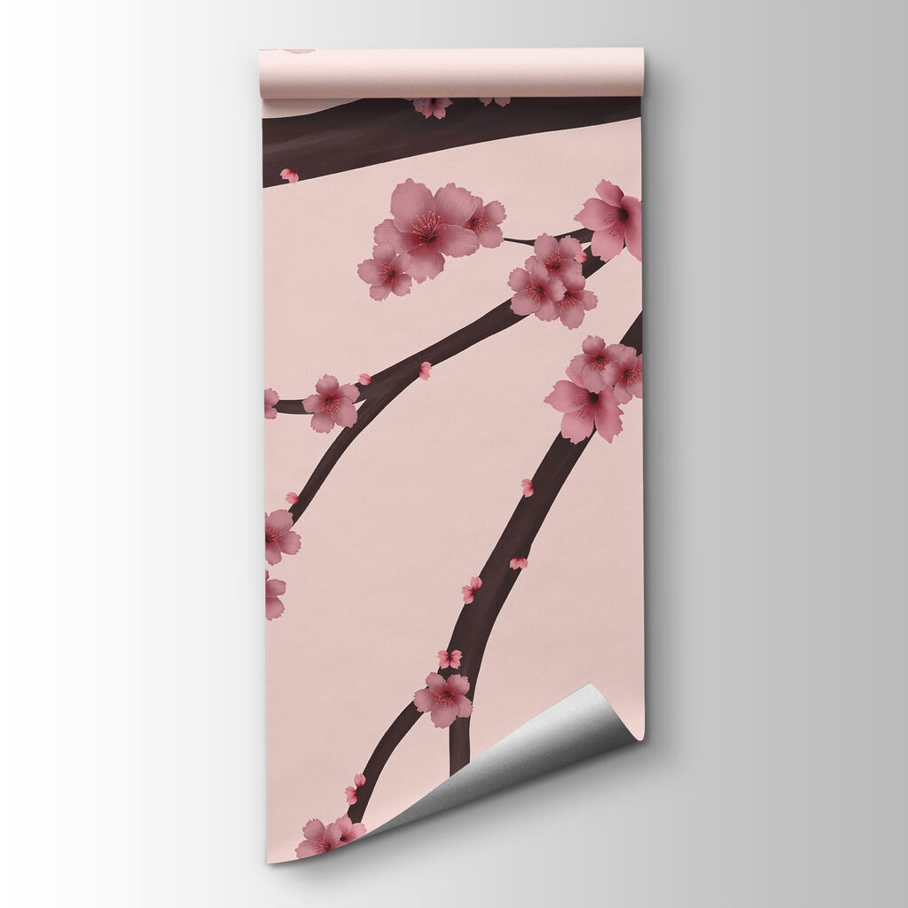 Tree branch with pink flowers Tree branch with pink flowers