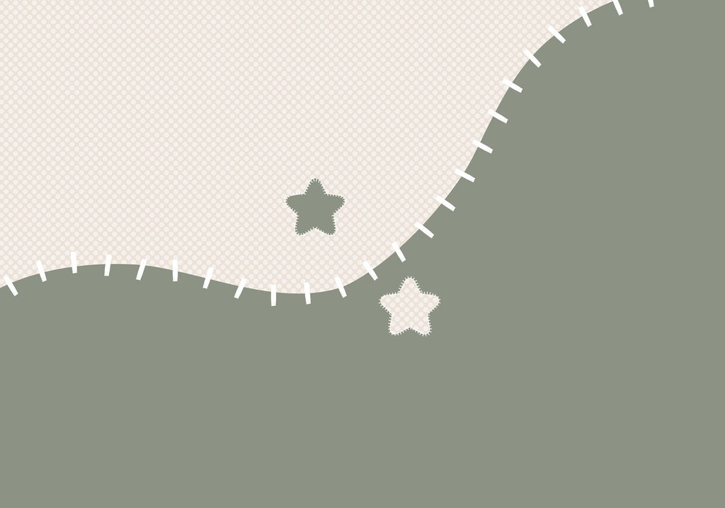 White and grey fabric with stars