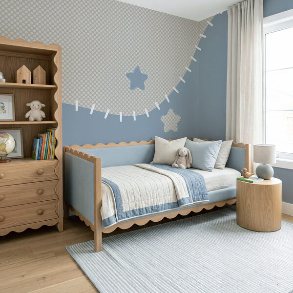 Tecido azul e branco com estrelas Tecido azul e branco com estrelas