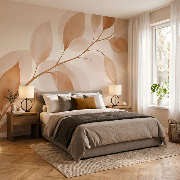 Papel de parede Ramo com folhas (REF: t00739) Papel de parede Papel de parede Ramo com folhas (REF: t00739)