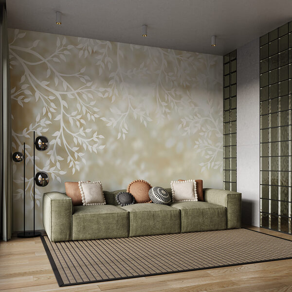 Ramos brancos com folhas Ramos brancos com folhas