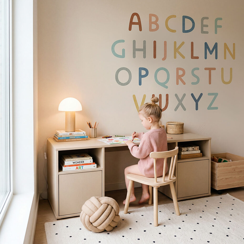 Conjunto de letras sobre um fundo branco