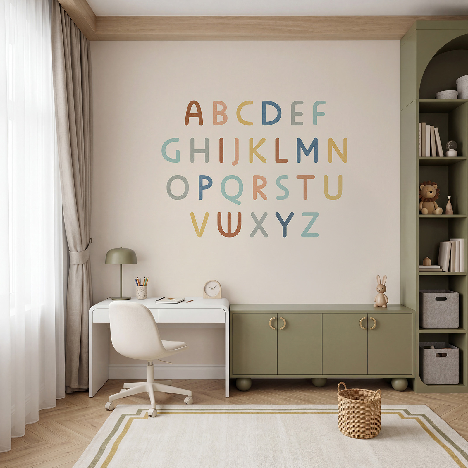 Conjunto de letras sobre um fundo branco