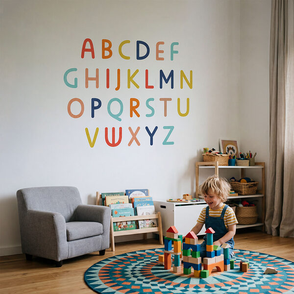 Conjunto de letras coloridas Conjunto de letras coloridas