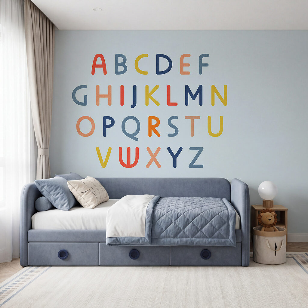Conjunto de letras coloridas Conjunto de letras coloridas