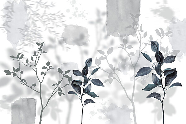 Group of leaves and branches Group of leaves and branches