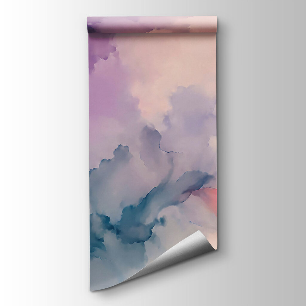 Colorful smoke in the sky