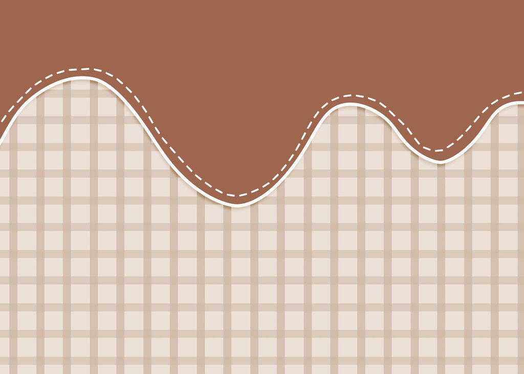 Brown and white line