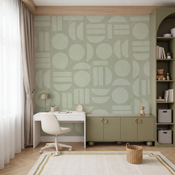 Papel de parede Papel de parede Padrão de círculos e linhas (REF: t00759v1)