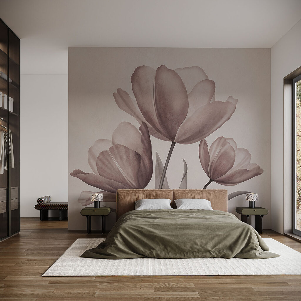 Tulipas elegantes em tons suaves de pastel
