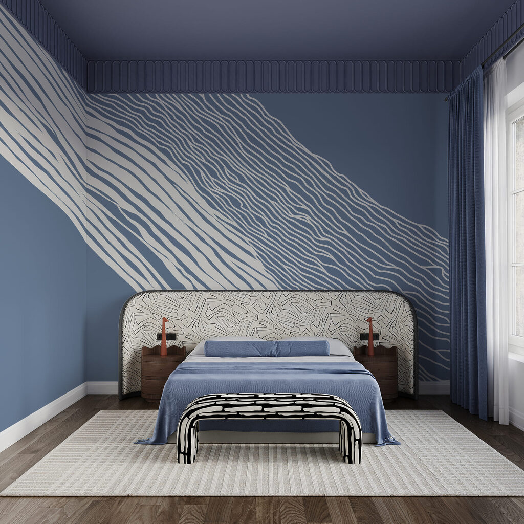 Fundo azul e branco com linhas brancas Fundo azul e branco com linhas brancas