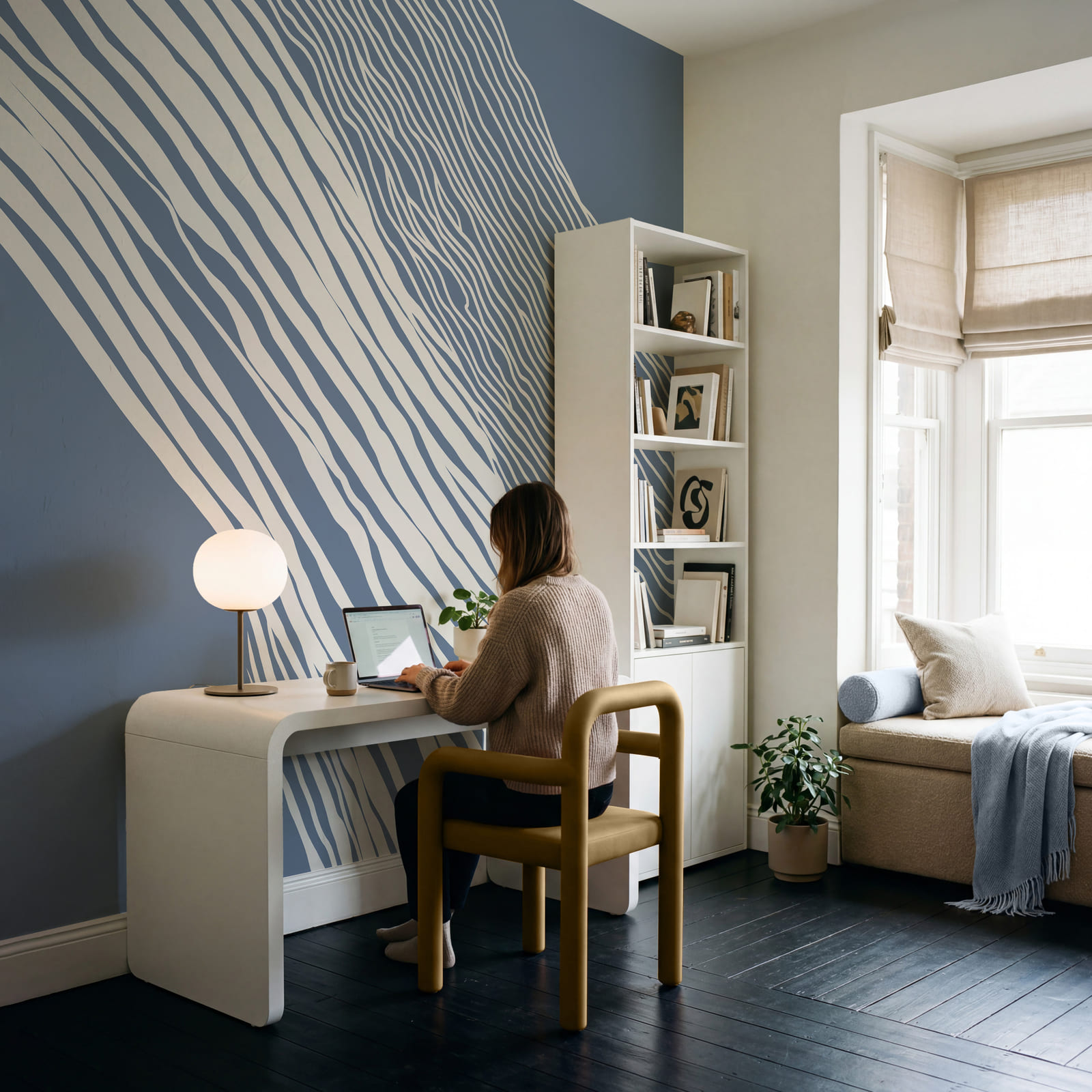 Fundo azul e branco com linhas brancas Fundo azul e branco com linhas brancas