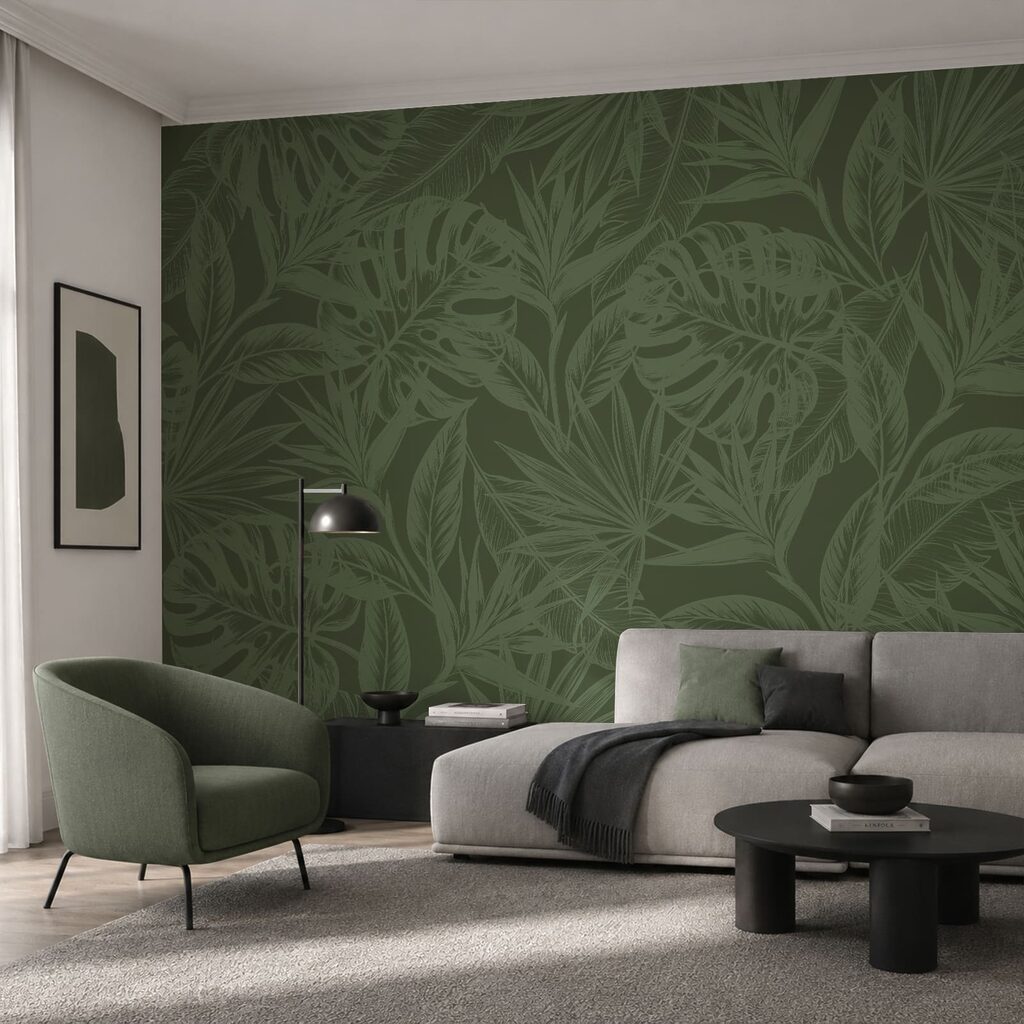 Fundo verde com folhas Fundo verde com folhas