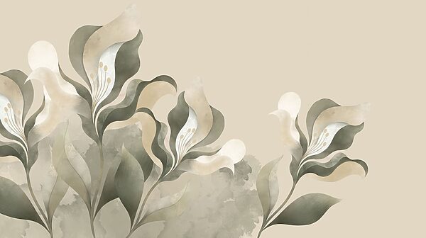 Soft florals on a gentle backdrop Soft florals on a gentle backdrop