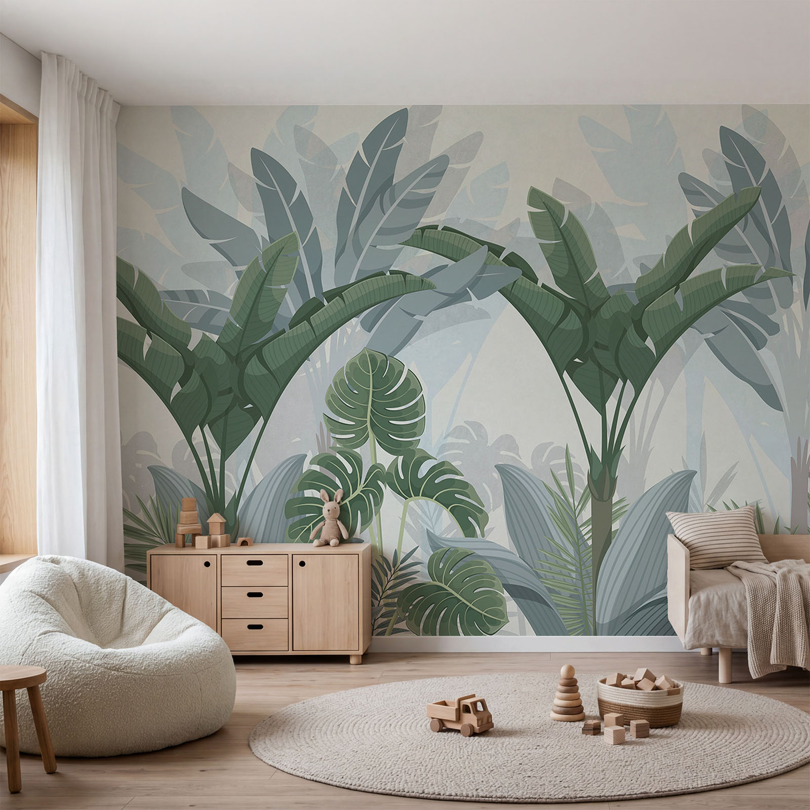 Grupo de plantas numa floresta