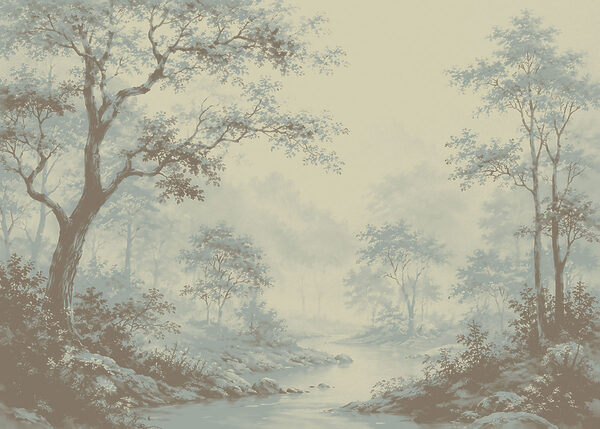 River running through a forest