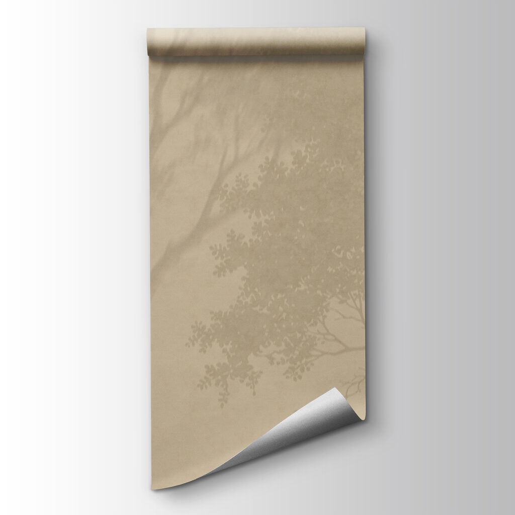 Tree in a foggy landscape