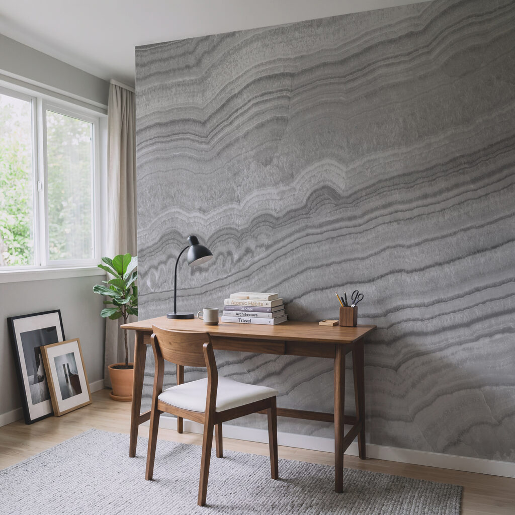 Ondas naturais num design monocromático
