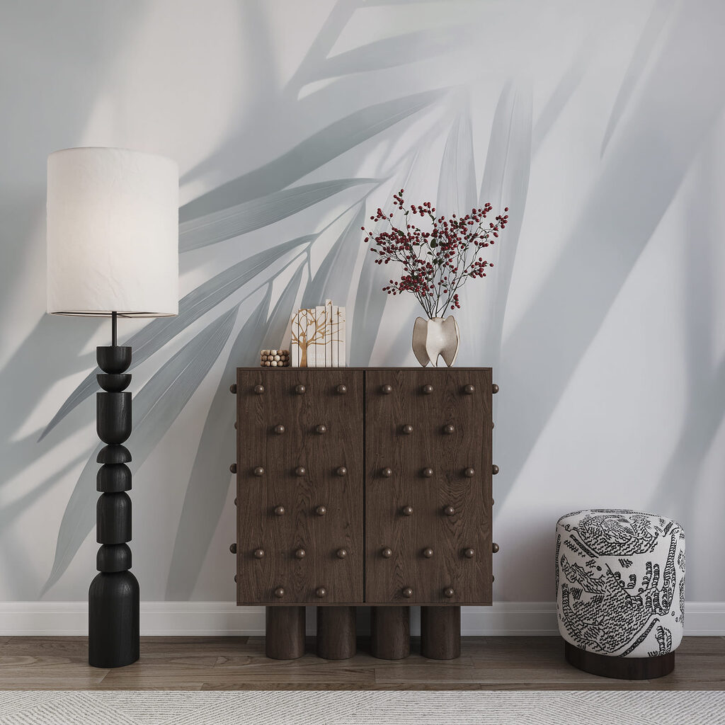 Folhas delicadas sob uma luz suave Folhas delicadas sob uma luz suave