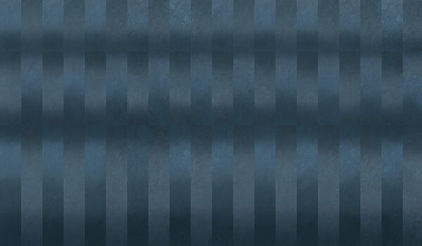 Blue and grey striped wall