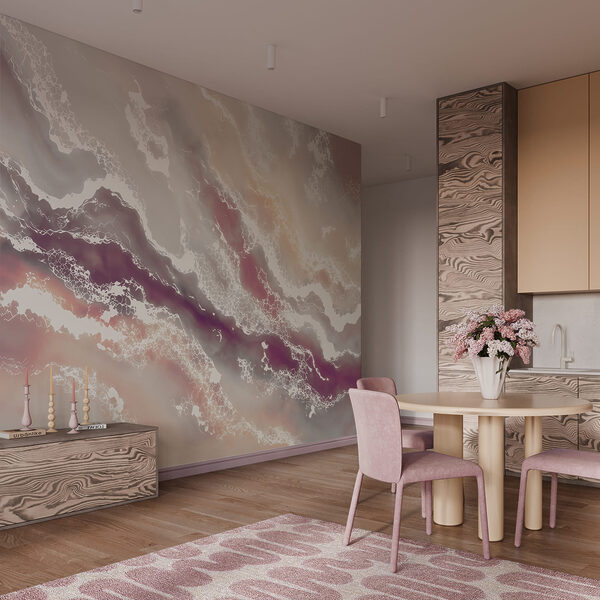 Ondas fluidas de cores suaves