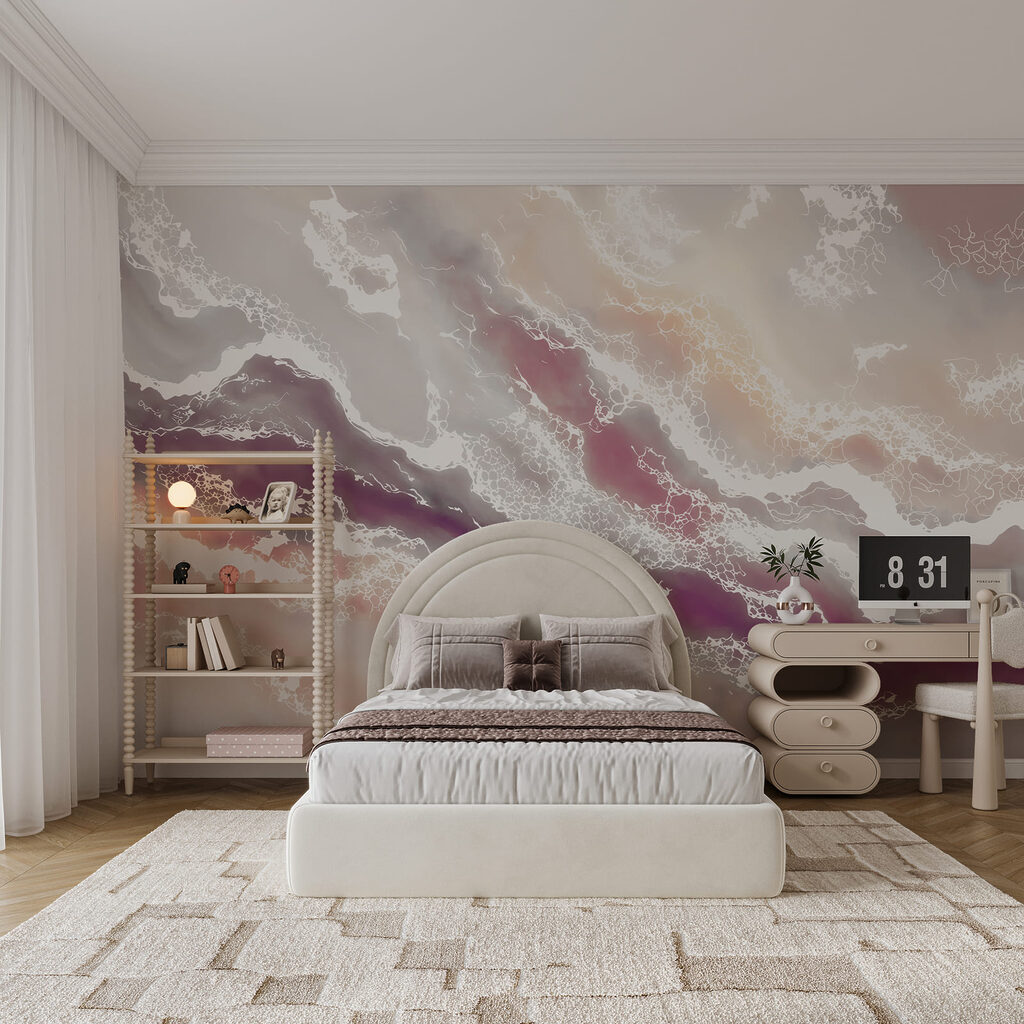 Ondas fluidas de cores suaves
