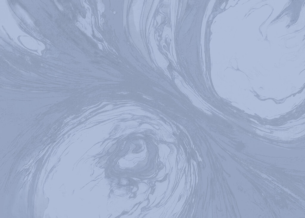Dynamic swirls of soft blue hues