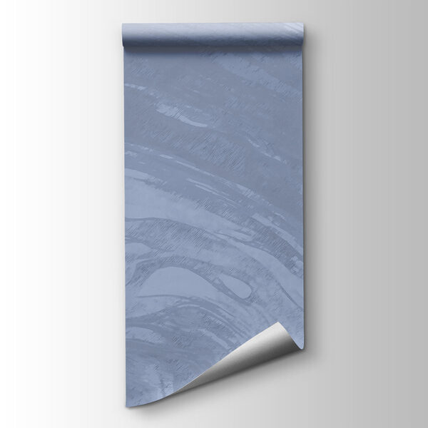 Dynamic swirls of soft blue hues