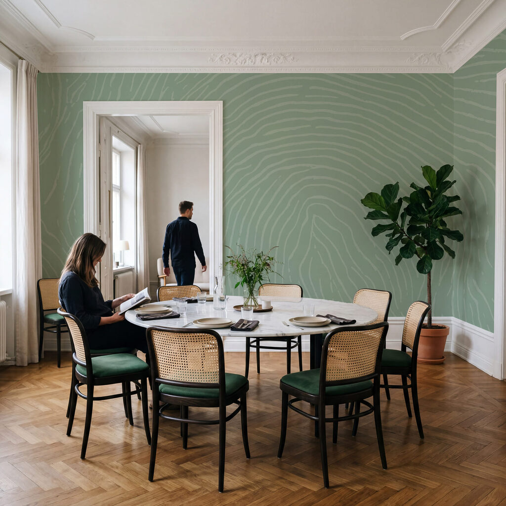 Padrão verde e branco Padrão verde e branco