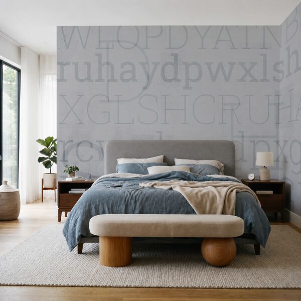 Fundo cinzento com letras