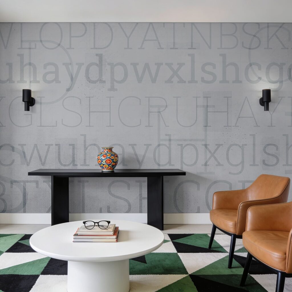 Fundo cinzento com letras