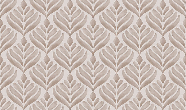 Pattern of leaves on a white background