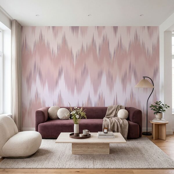 Padrão em ziguezague rosa e branco Padrão em ziguezague rosa e branco