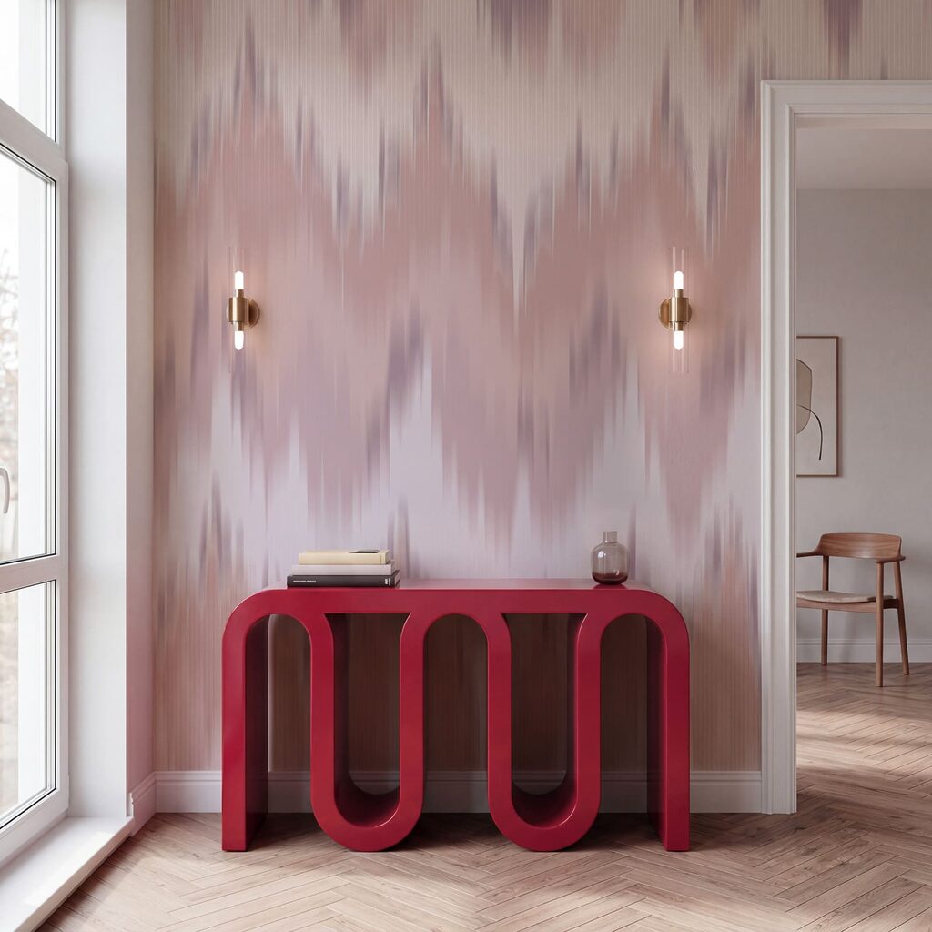 Padrão em ziguezague rosa e branco Padrão em ziguezague rosa e branco