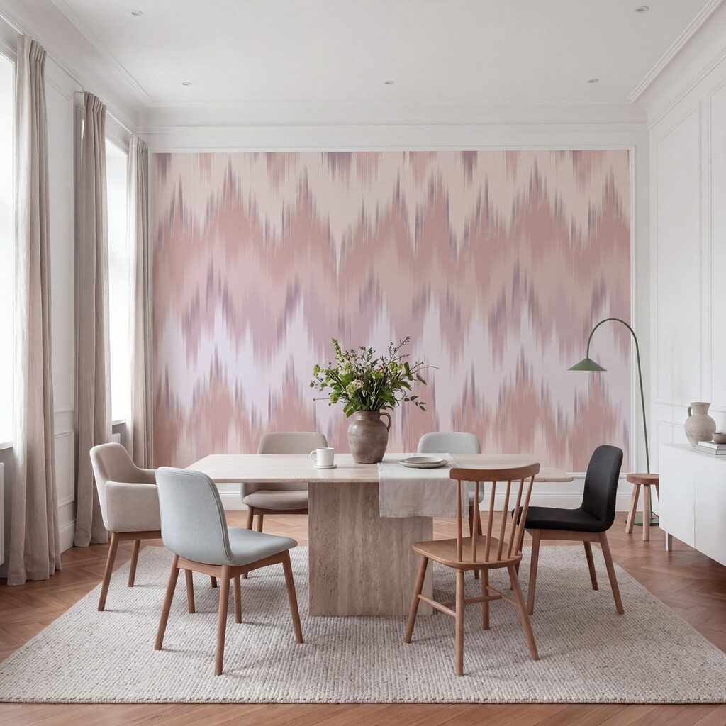 Padrão em ziguezague rosa e branco Padrão em ziguezague rosa e branco