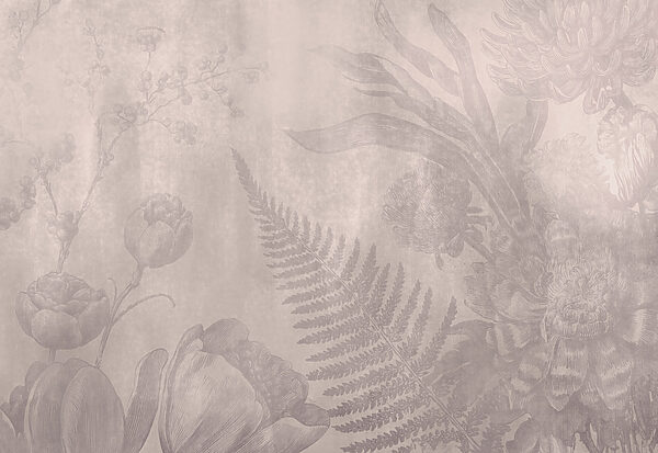 Delicate floral design in soft tones