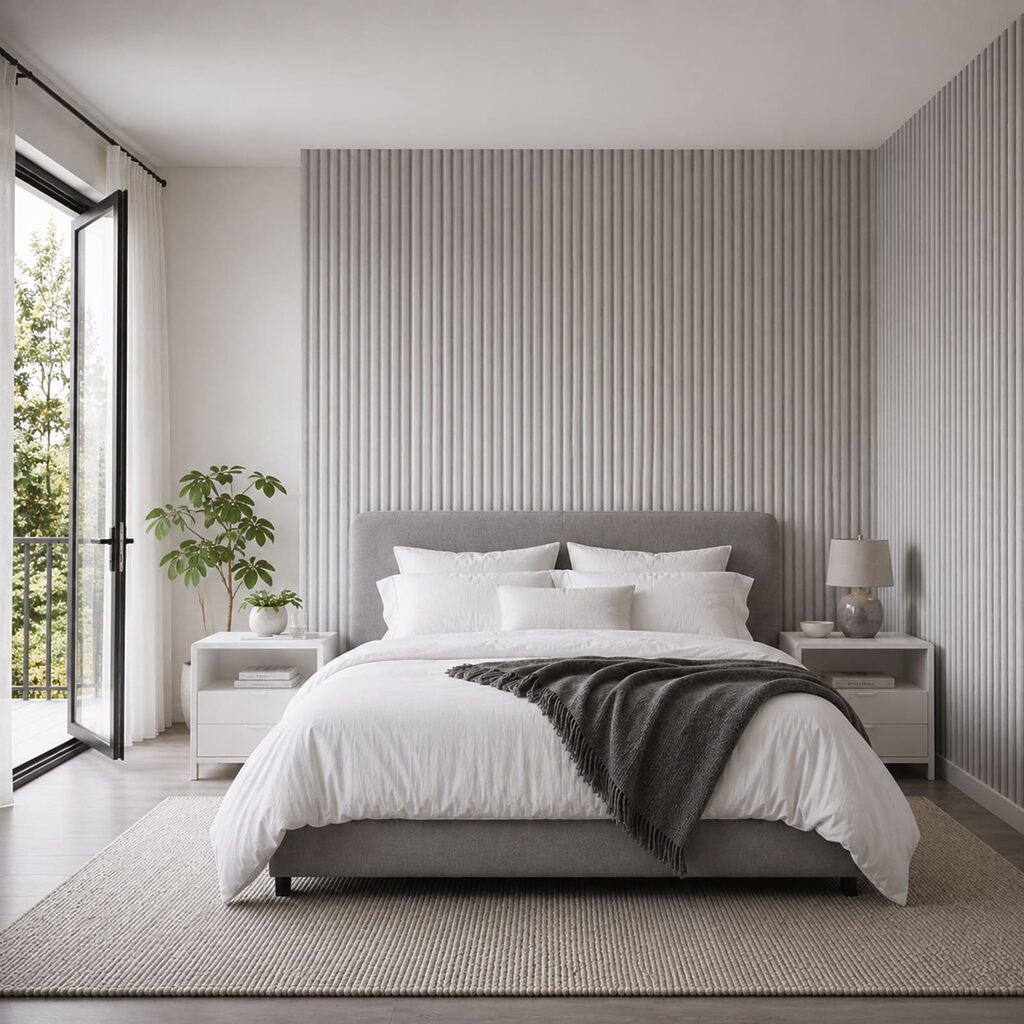 Design minimalista com padrão de linhas verticais Design minimalista com padrão de linhas verticais