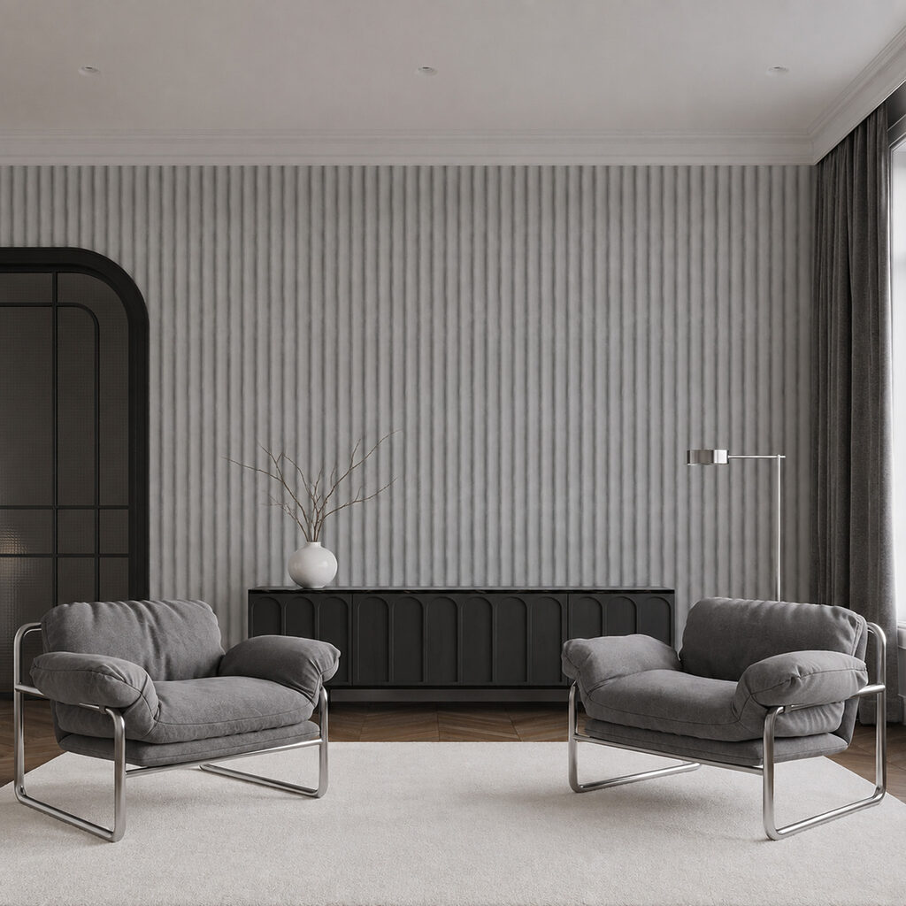 Design minimalista com padrão de linhas verticais Design minimalista com padrão de linhas verticais