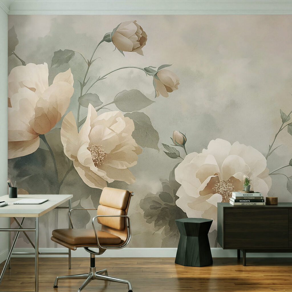 Sussurros de flores delicadas em harmonia