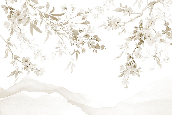 Painting of a tree branch