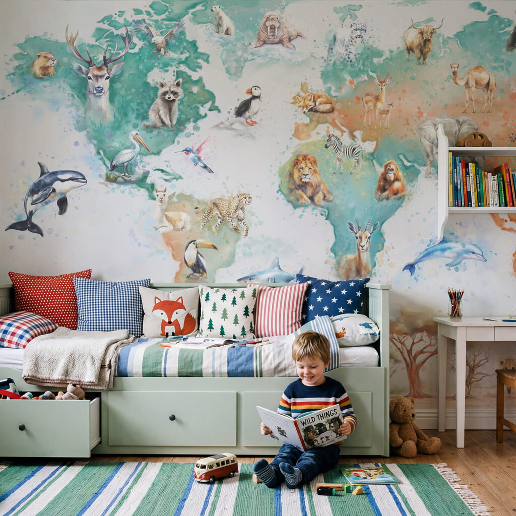 Mapa de animais e aves
