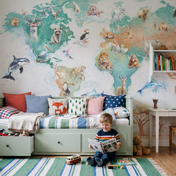 Mapa de animais e aves