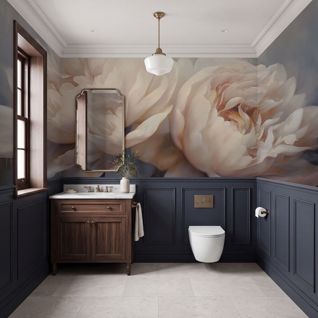 Flores delicadas em tons suaves