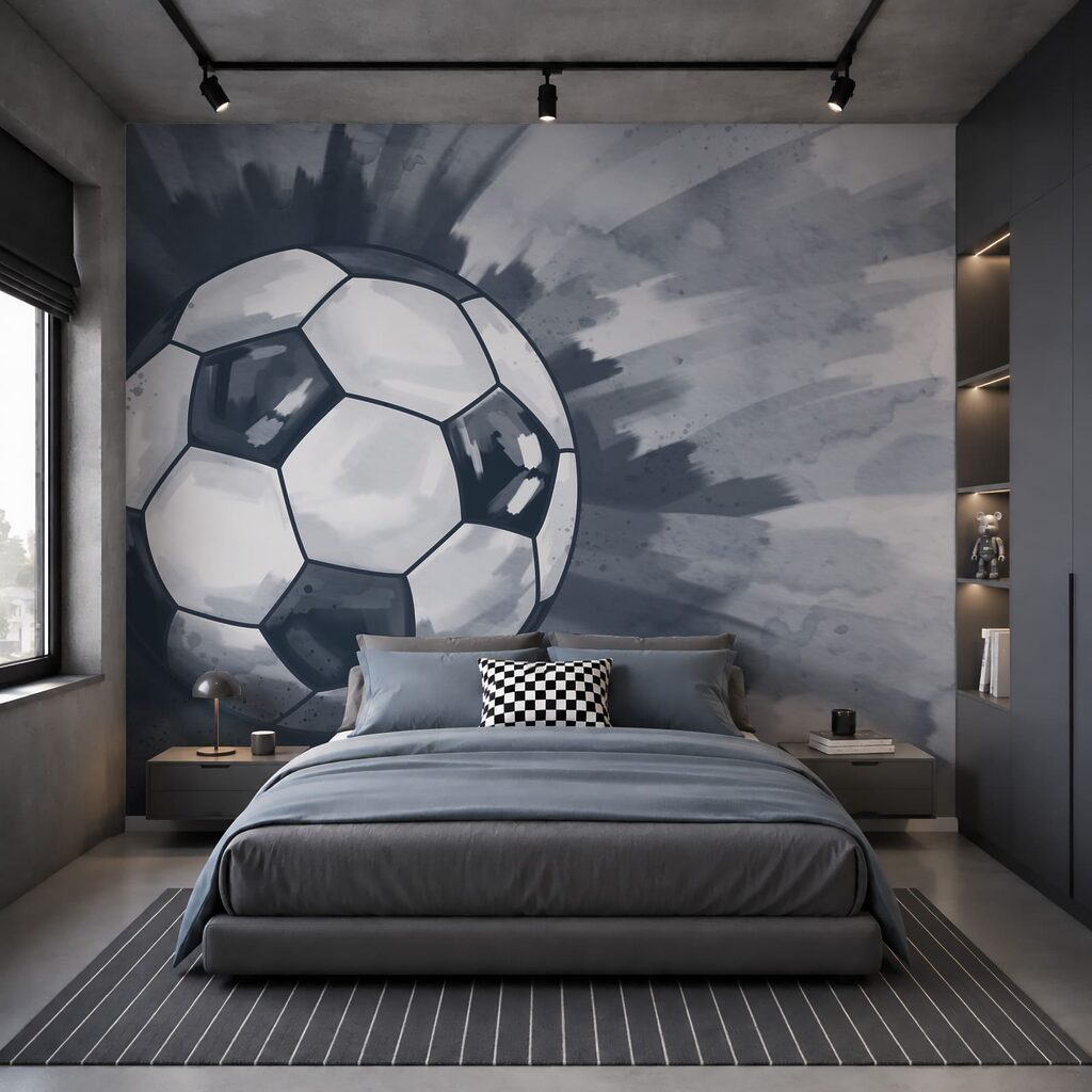 Bola de futebol no ar Bola de futebol no ar