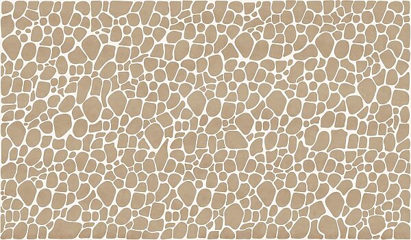 Pattern of brown and white stones