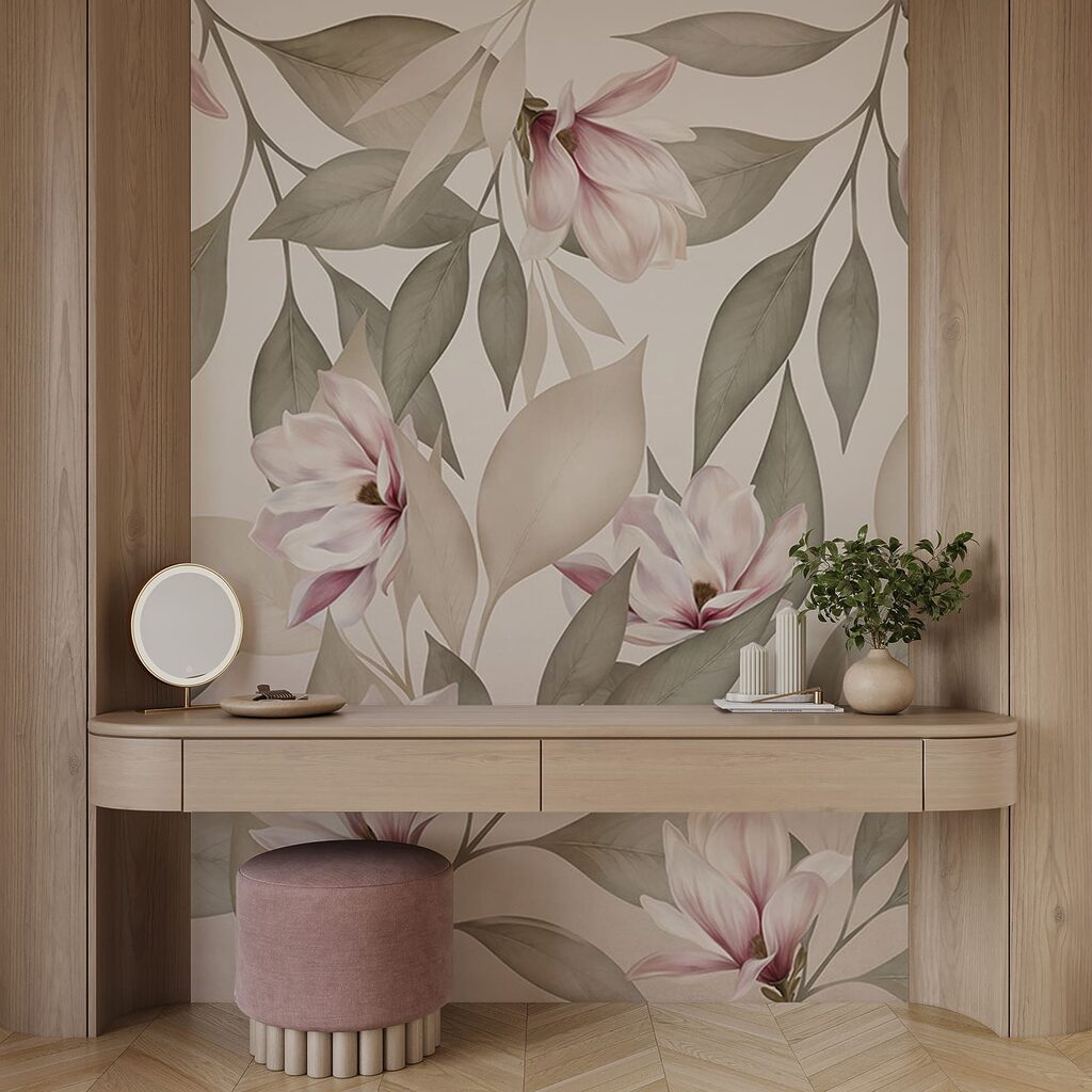 Flores delicadas em tons suaves de pastel