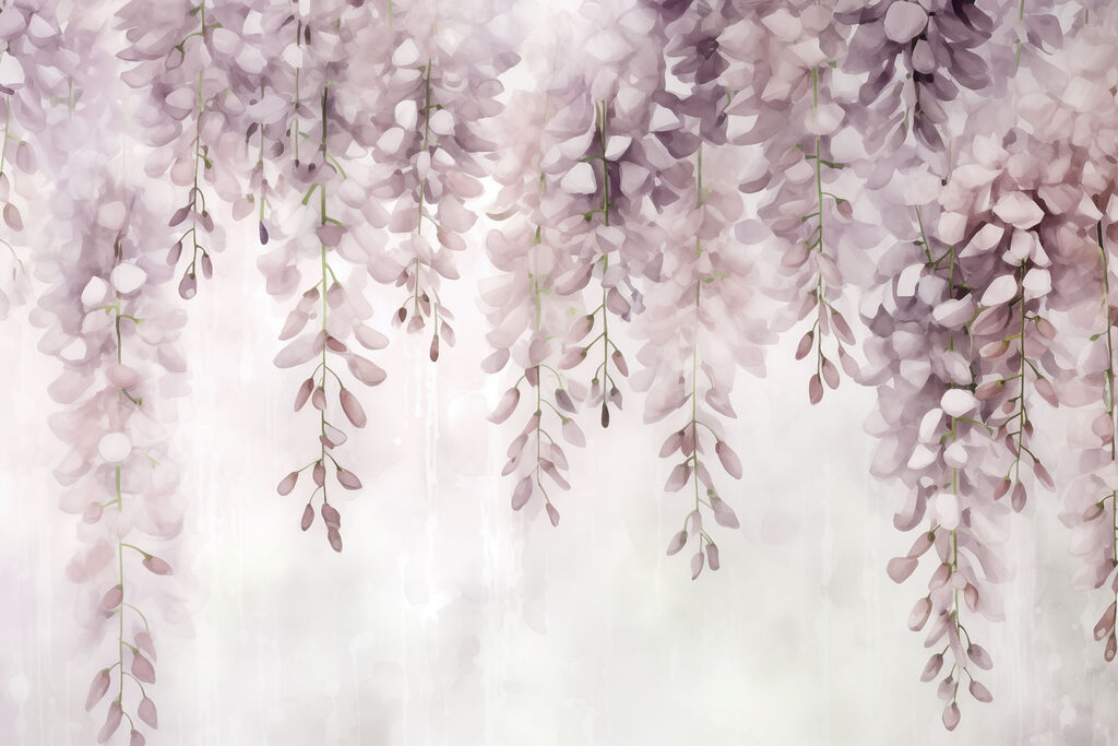 Delicate blooms in soft pastel hues