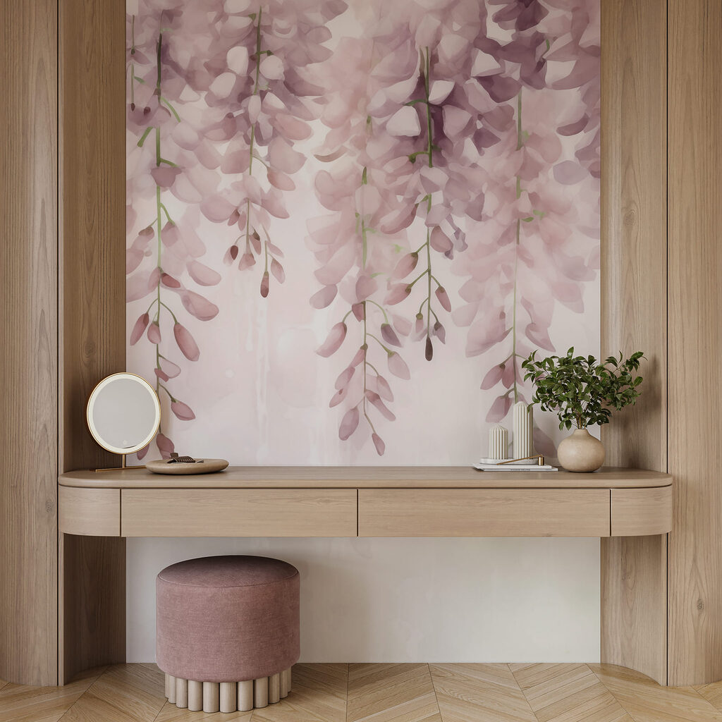Flores delicadas em tons suaves de pastel